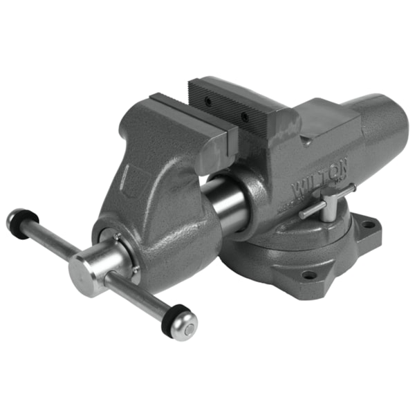 Machinist 5” Jaw Round Channel Vise with Swivel Base