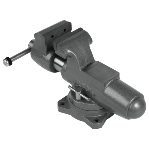 Machinist 5” Jaw Round Channel Vise with Swivel Base
