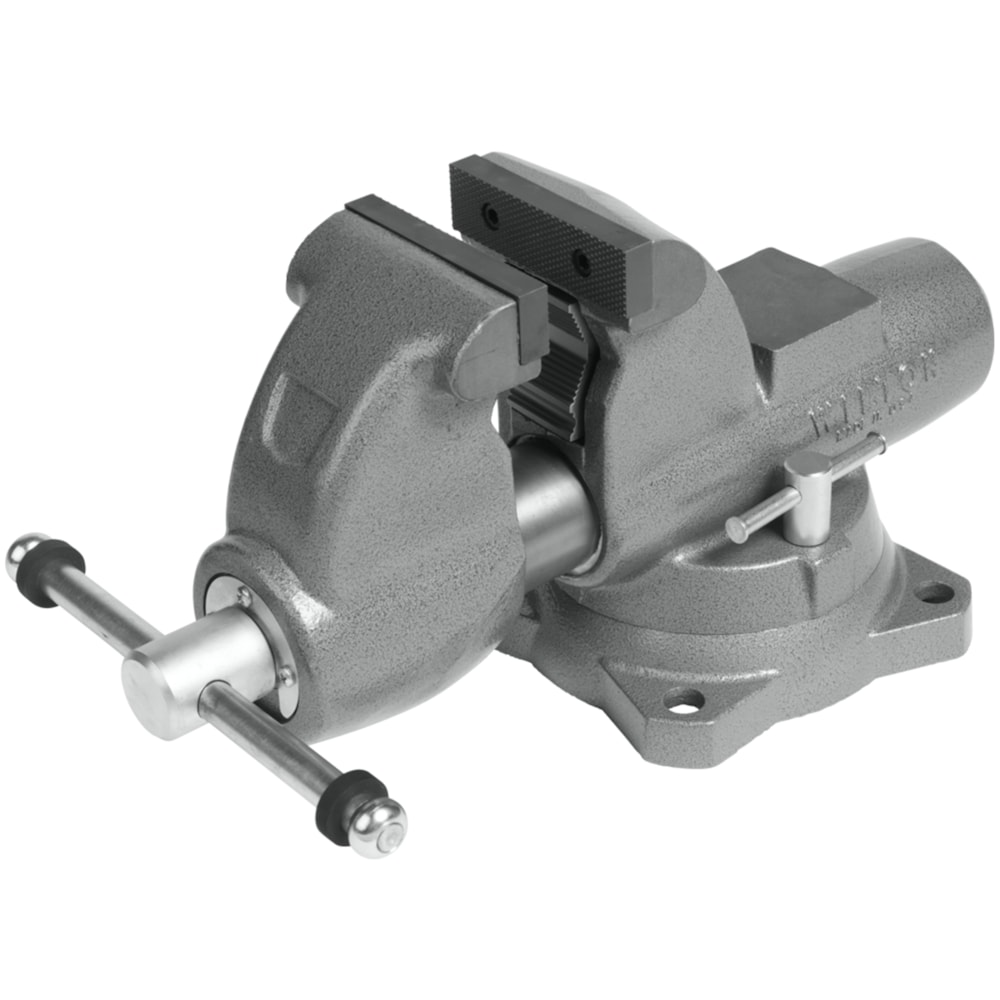 Combination Pipe And Bench 4-1/2” Jaw Round Channel Vise with Swivel Base