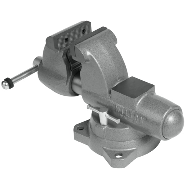 Combination Pipe And Bench 4-1/2” Jaw Round Channel Vise with Swivel Base