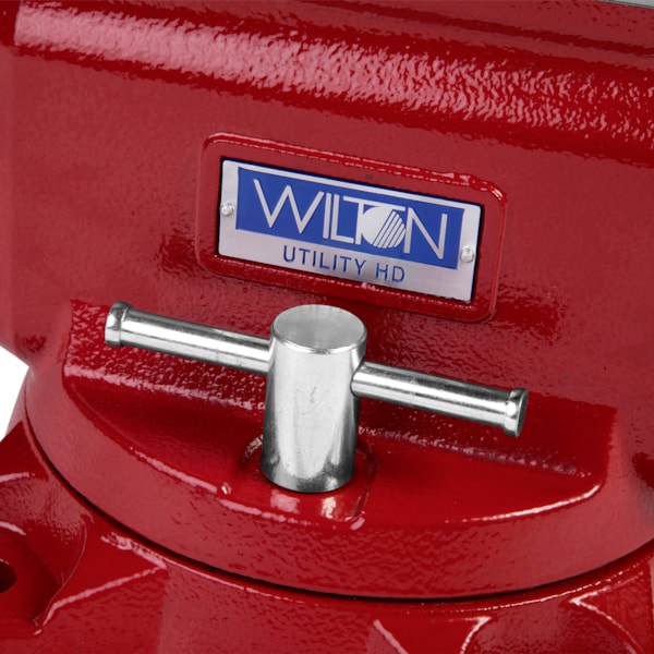 Utilty HD Bench Vise with 8" Jaw Width, 8-1/2" Jaw Opening and 360° Swivel Base