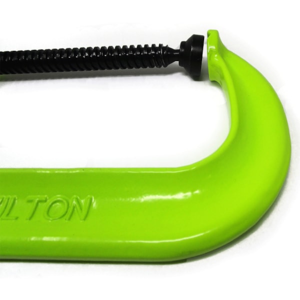 400 Series Hi-Vis Safety C-Clamp with 0 - 6-1/16” Opening and 4-1/16” Throat Depth