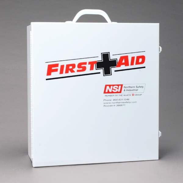 100 Person 3 Shelf First Aid Steel Cabinet