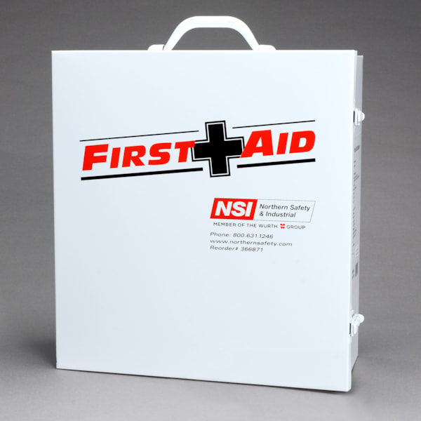 100 Person 3 Shelf First Aid Steel Cabinet