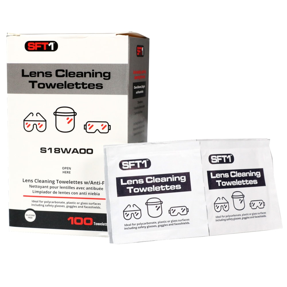 SFT1 Anti-Fog Lens Cleaning Wipes 100/BX