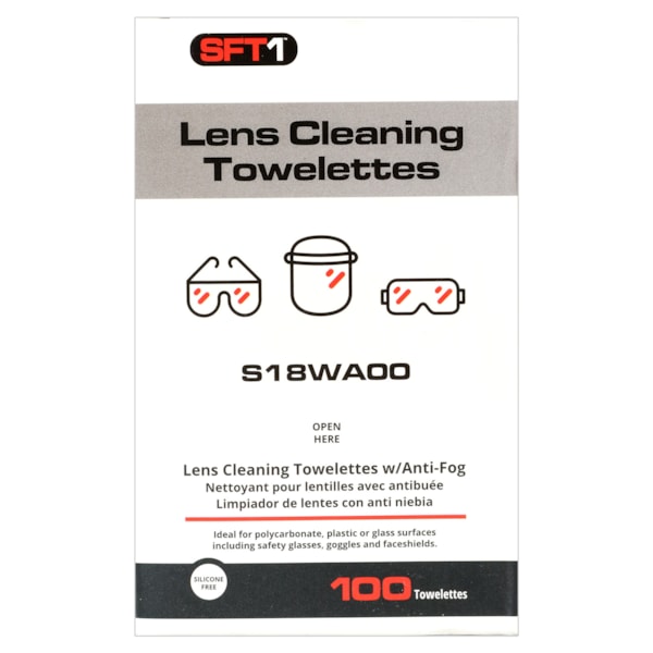 SFT1 Anti-Fog Lens Cleaning Wipes 100/BX