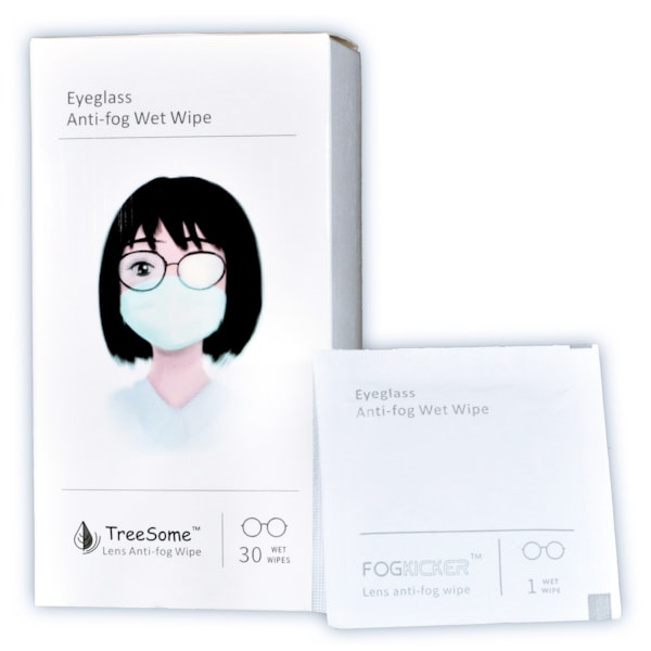 Anti-Fog Lens Cleaning Wipes, Box of 30