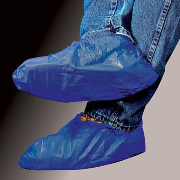 POLYETHYLENE SHOE COVER 150PR/CS