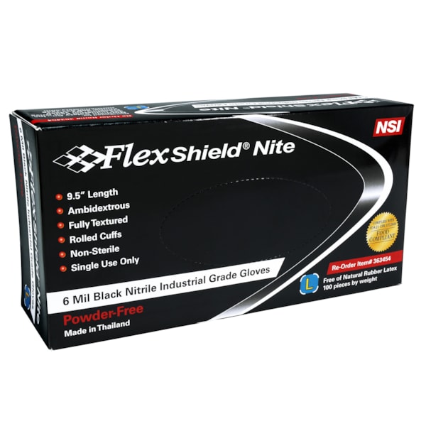 9.5” 6 Mil Industrial Grade Fully Textured Disposable Gloves 100/Box
