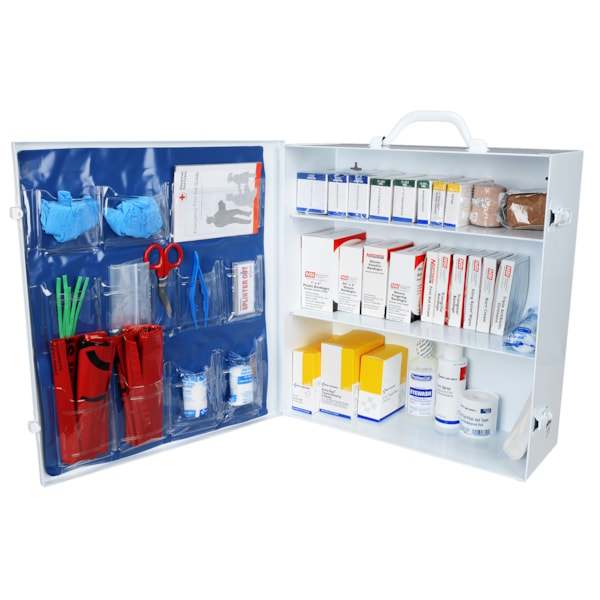 100 Person 3 Shelf First Aid Steel Cabinet