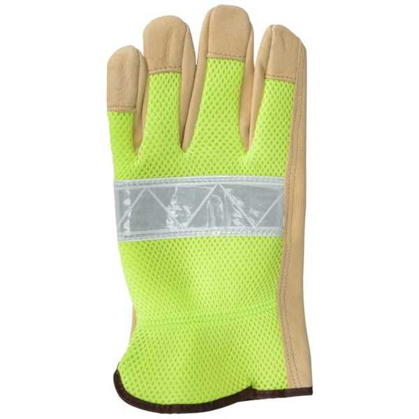 Hi-Vis Grain Pigskin Leather Driver’s Gloves