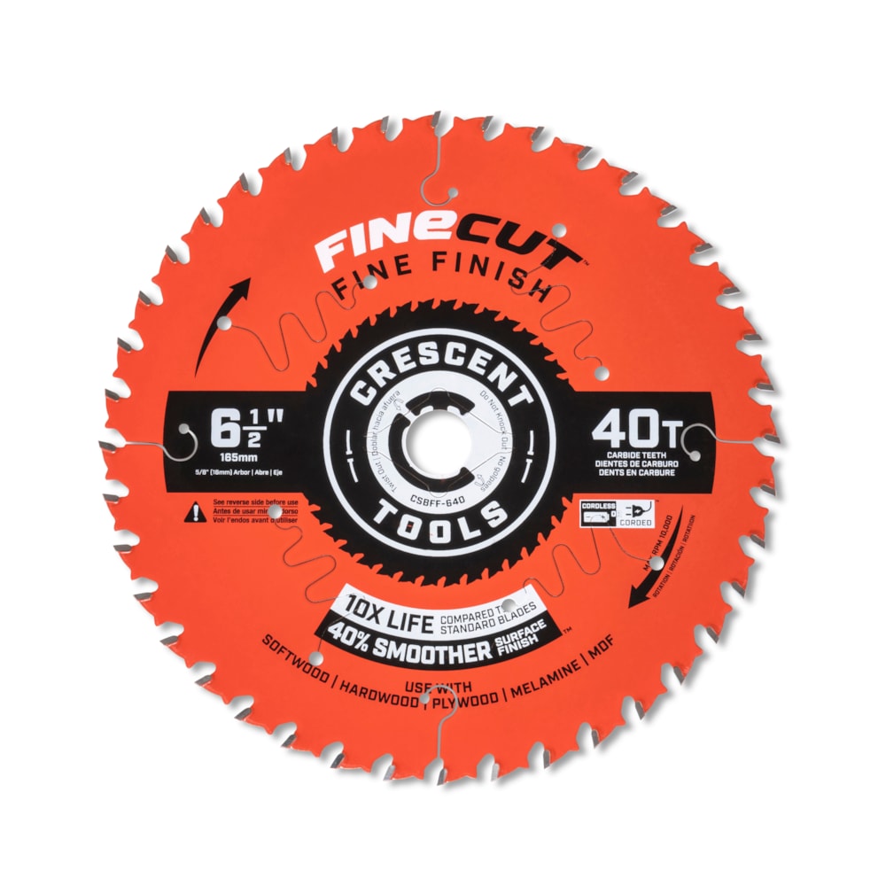 6-1/2" x 40-Tooth FineCut™ Fine Finishing Circular Saw Blade