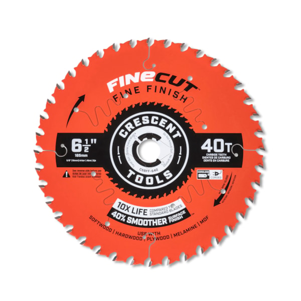 6-1/2" x 40-Tooth FineCut™ Fine Finishing Circular Saw Blade