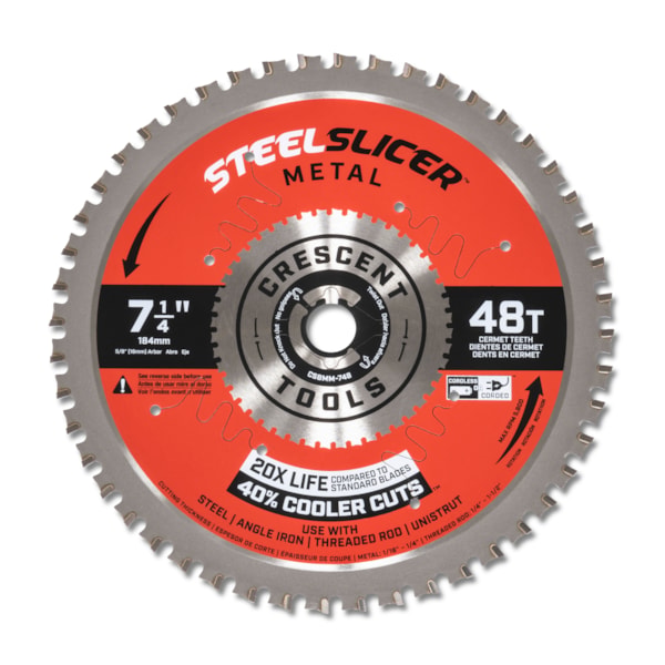 7-1/4" x 48-Tooth SteelSlicer™ Medium Metal Circular Saw Blade