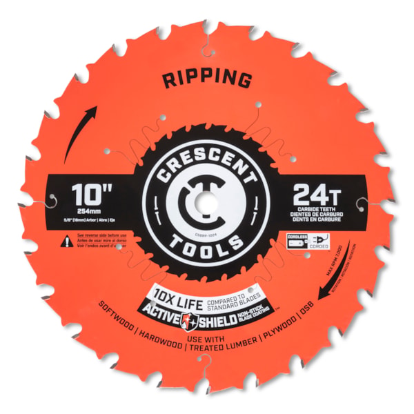 10" x 24-Tooth  Ripping Circular Saw Blade