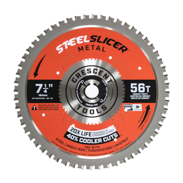 7-1/4" x 56-Tooth SteelSlicer™ Thin Metal Circular Saw Blade