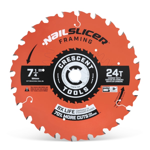 7-1/4" x 24-Tooth NailSlicer™ Framing Circular Saw Blade