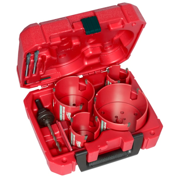 8 Piece BIG HAWG™ Carbide Teeth Plumber's Hole Saw Kit