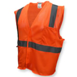 Economy Class II Hi-Vis Lime Green Mesh Safety Vest thumbnail 3