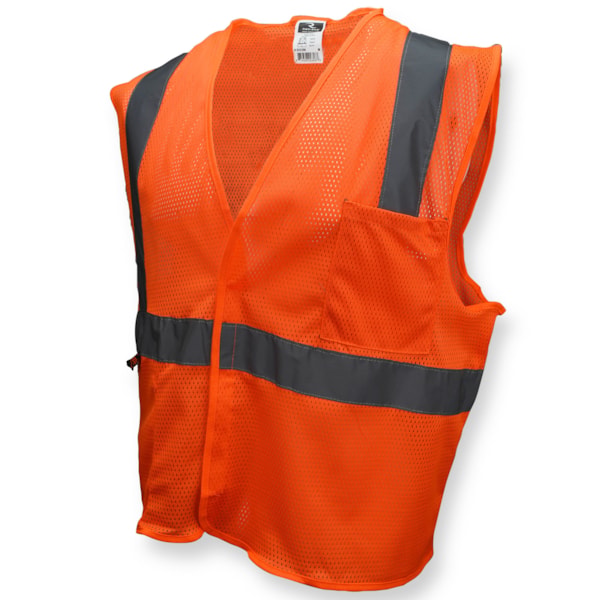 Economy Class II Hi-Vis Lime Green Mesh Safety Vest