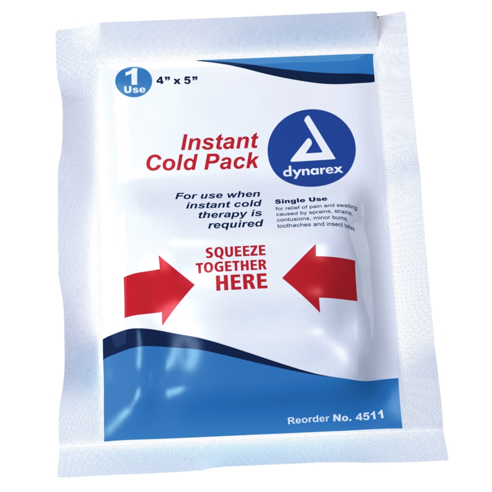 4" x 5" Instant First Aid Cold Packs, 24/Case