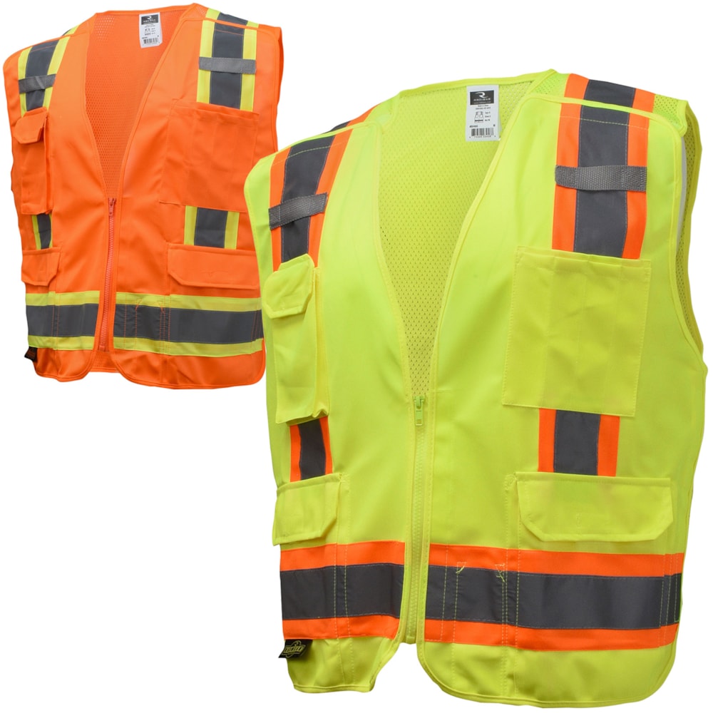 Surveyor Class 2 Breakaway Hi-Vis Lime Traffic Safety Vest Each