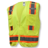 Surveyor Class 2 Breakaway Hi-Vis Lime Traffic Safety Vest Each thumbnail 2