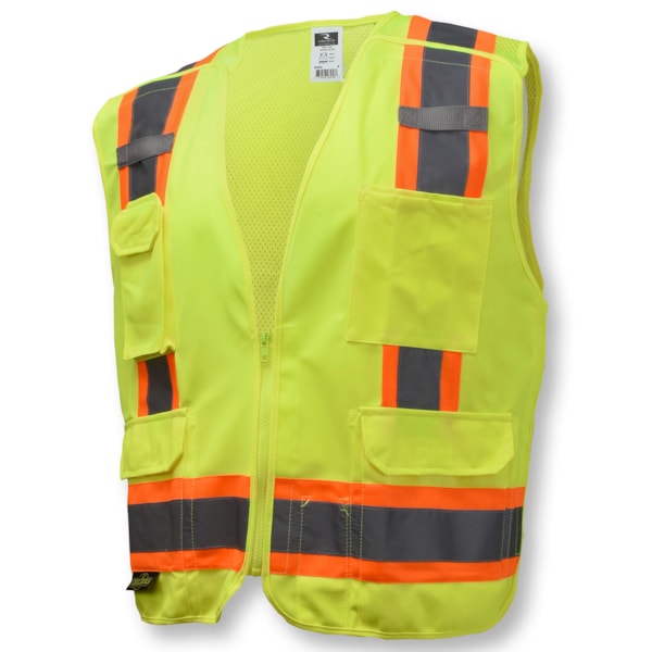 Surveyor Class 2 Breakaway Hi-Vis Lime Traffic Safety Vest Each