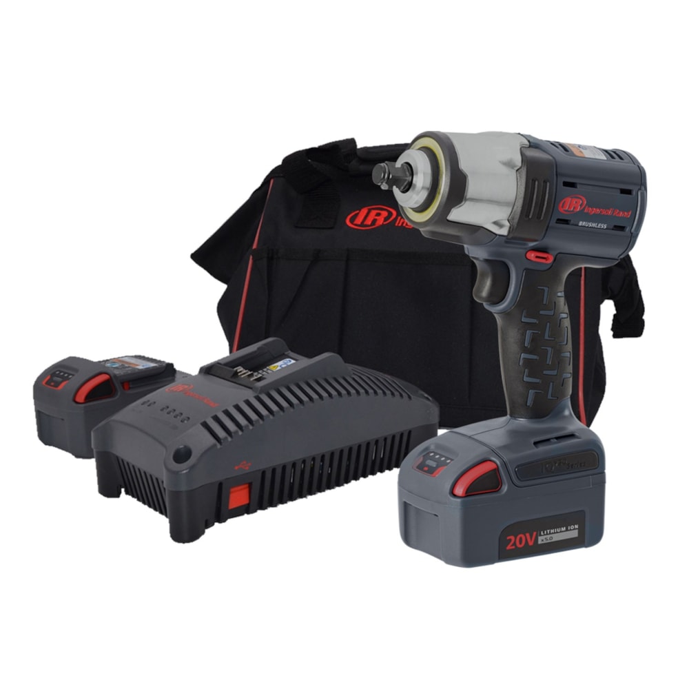 W5153P-K22 20V Mid-torque 1/2" Drive Cordless Impact Wrench Kit, 550 ft-lbs Nut-busting Torque, 2 Batteries and Charger, Pin Retainer, Standard Anvil