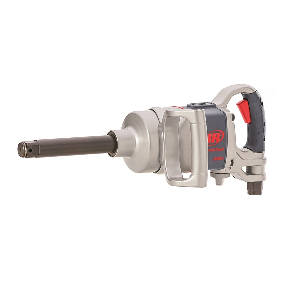 2850MAX-6 1" Drive, Air Powered Impact Wrench, 2100 ft-lbs Max. Reverse Torque, Maintenance Duty, D-handle,Inside Trigger, 6" Extended Anvil