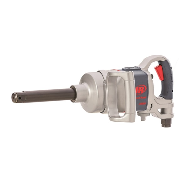 2850MAX-6 1" Drive, Air Powered Impact Wrench, 2100 ft-lbs Max. Reverse Torque, Maintenance Duty, D-handle,Inside Trigger, 6" Extended Anvil
