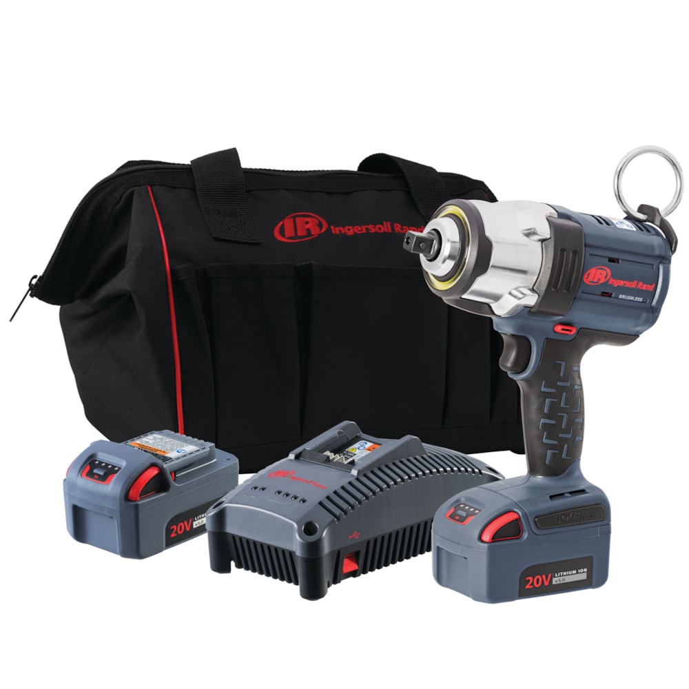 W7152P-K22 20V High-torque 1/2" Drive Cordless Impact Wrench Kit, 1500 ft-lbs Nut-busting Torque, 2 Batteries and Charger, Pin Retainer, Standard Anvil