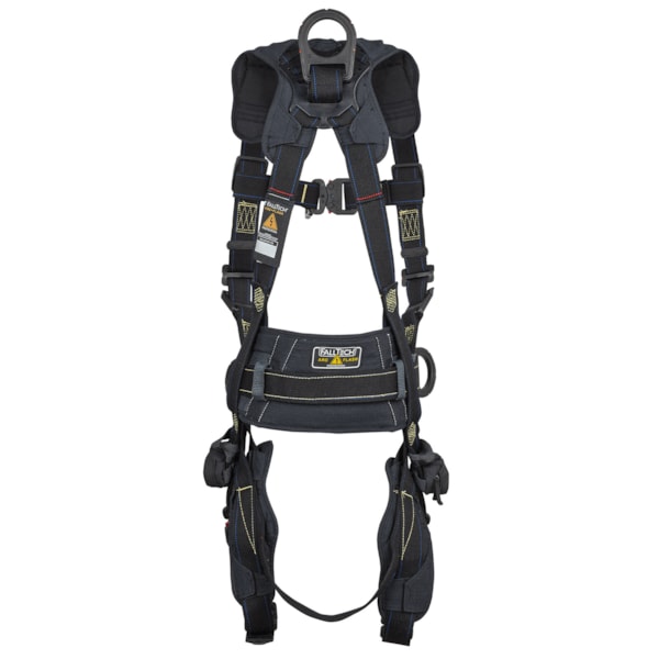 Arc Flash Nomex® 4D Construction Climbing Full Body Harness with Overmolded Quick Connect Adjustments