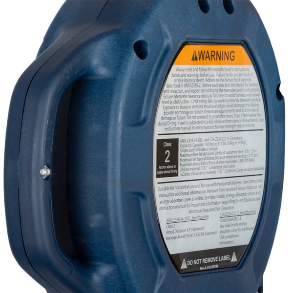 FT-R™ Class 2 Leading Edge SRL with 20' Galvanized Steel Cable