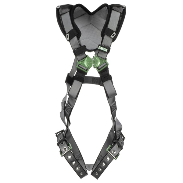 V-FIT™ Back D-Ring, Tongue Buckle Leg Straps, Shoulder Padding Standard Fall Protection Harness