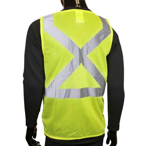 ANSI Class 2 Type R Self-Extinguishing X-Back Safety Vest