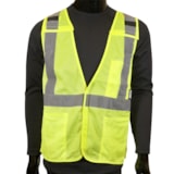ANSI Class 2 Type R Self-Extinguishing X-Back Safety Vest thumbnail 3