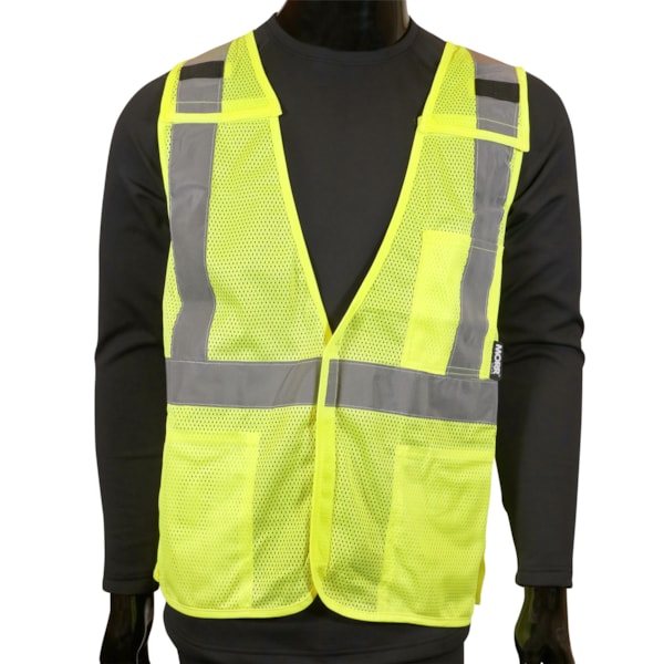 ANSI Class 2 Type R Self-Extinguishing X-Back Safety Vest