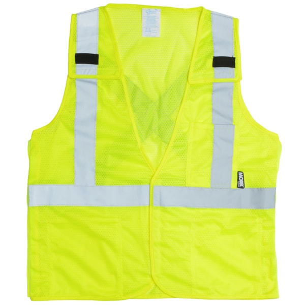 ANSI Class 2 Type R Self-Extinguishing X-Back Safety Vest