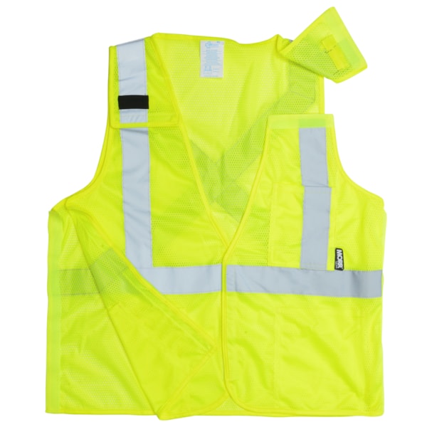 ANSI Class 2 Type R Self-Extinguishing X-Back Safety Vest