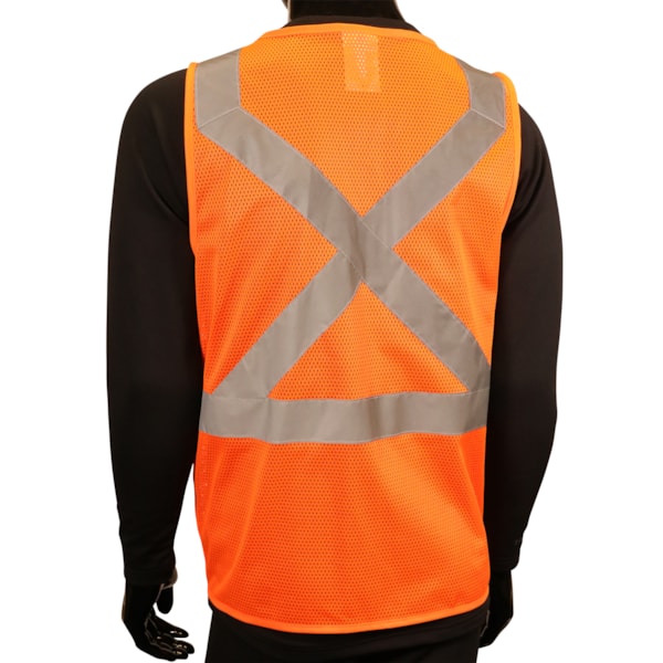 ANSI Class 2 Type R Self-Extinguishing X-Back Safety Vest