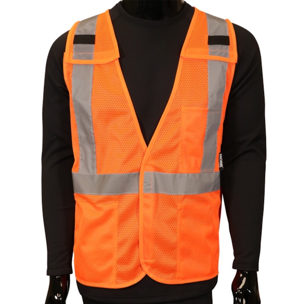 ANSI Class 2 Type R Self-Extinguishing X-Back Safety Vest