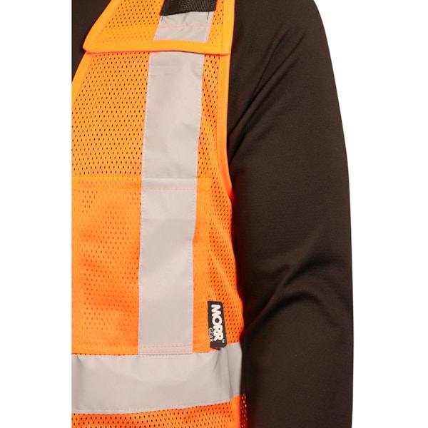 ANSI Class 2 Type R Self-Extinguishing X-Back Safety Vest