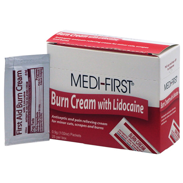 Burn Cream With Lidocaine 25/Box