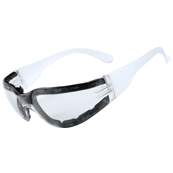 Foam Lined Safety Glasses with Clear Anti-Fog Lens