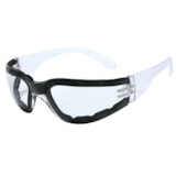 Foam Lined Safety Glasses with Clear Anti-Fog Lens thumbnail 2