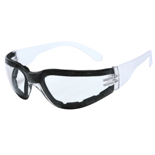 Foam Lined Safety Glasses with Clear Anti-Fog Lens