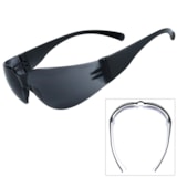 Small Size Gray Lens with Anti-Fog Coating Safety Glasses  thumbnail 1