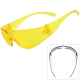 Small Size Amber Lens Safety Glasses  thumbnail 1