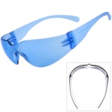 Small Size Blue Lens Scratch-Resistant Safety Glasses  thumbnail 1